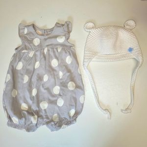 NWOT Baby Gap Girls Romper - Sz 3 to 6 Mns